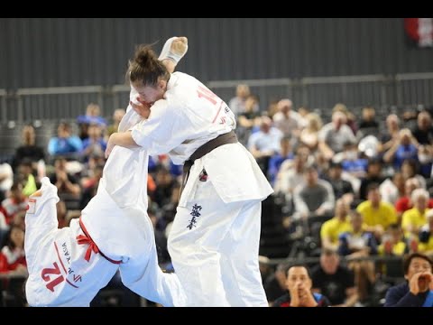 【新極真会】Court1 3rdRound3 woman Sayaka Kato vs Andreea Merca The 12th World Karate Championship