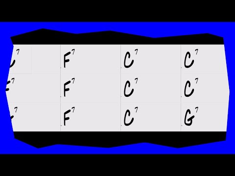 Blues in C medium 75 bpm backing track