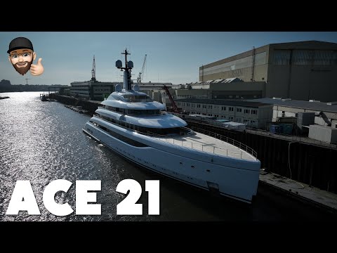Yacht Project ACE 21 under work - Lürssen shipyard