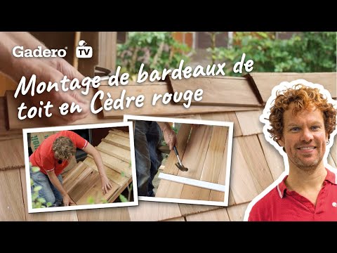 Montage de bardeaux de toit en Cèdre rouge - Gadero France