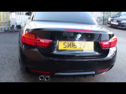 BMW 420D M SPORT Convertible Finished in Black Sapphire At Rix Motor Company
