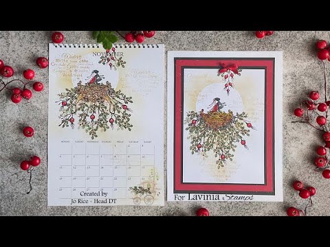 Nia’s Winter Berries by Jo Rice - A Lavinia Stamps Tutorial