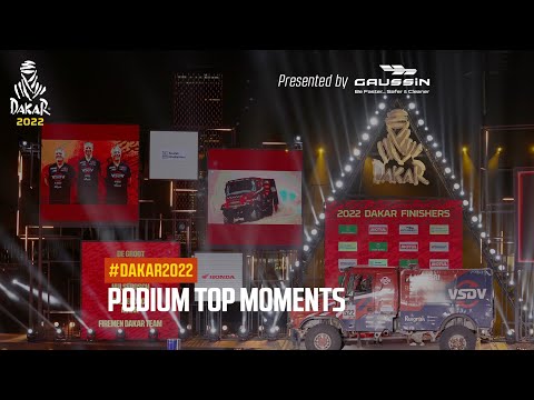 Podium atmosphere presented by Gaussin - #Dakar2022