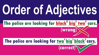 Order of Adjectives | English Grammar | Adjective with Examples