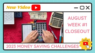 Cash Stuffing Money Saving Challenges for Weeks #1 of August - TracEy Monster Savings on Etsy
