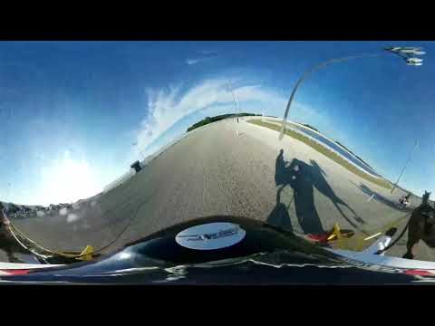 360 helmet cam with driver Ricky Macomber Jr