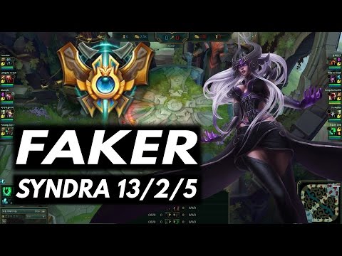 SKT T1 Faker Syndra vs Karthus Mid - LOL KOREA Challenger 719LP