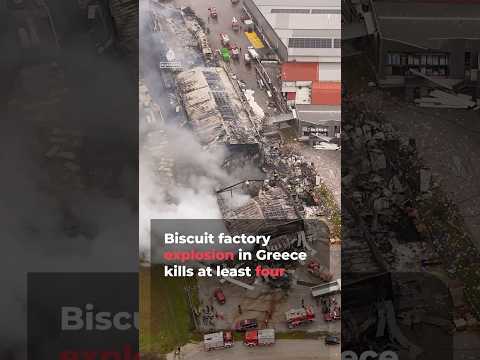 Biscuit factory explosion in Greece kills at least four | AJ #shorts