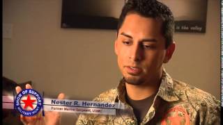 Sgt. Nester Hernandez, USMC. Hunt for Heroes-Show of Support 2014.
