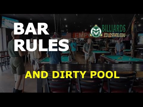 BAR RULES and DIRTY POOL – Why Official Rules are Important