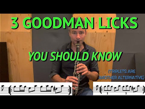 3 Benny Goodman Licks You Should Know!