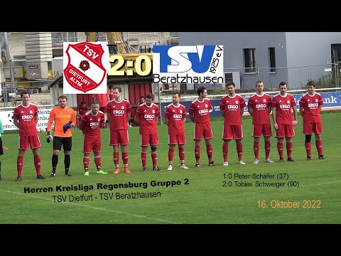 TSV Dietfurt - TSV Beratzhausen 2:0 - Herren Kreisliga Regensburg Gruppe 2