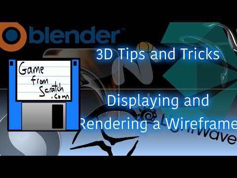 Blender Tip: Displaying and rendering a wireframe