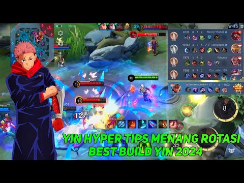 YIN HYPER HARAPAN ORTU - YIN HYPER 100% WIN -  BEST BUILD YIN 2024 - YIN ONE HITT ~ mlbb