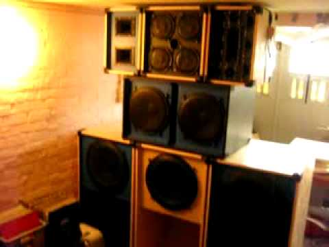 Black Pearl sound system Medium stack and JTS pre-amp