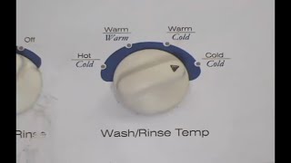 Maytag Washing Machine Not Filling With Water - Check The Temperature Selector Switch
