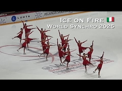 Ice on Fire 🇮🇹 FS - World Synchro 2025 - Synchronized skating