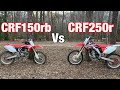 CRF250R Vs CRF150RB Vergleich Nebeneinander