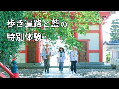 歩き遍路と藍の特別体験