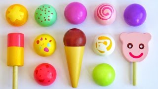 Toy ice cream popsicles learn colors for babies toddlers preschoolers
