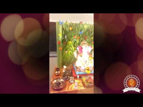 Akhil Chaubal Home Ganpati Decoration Video