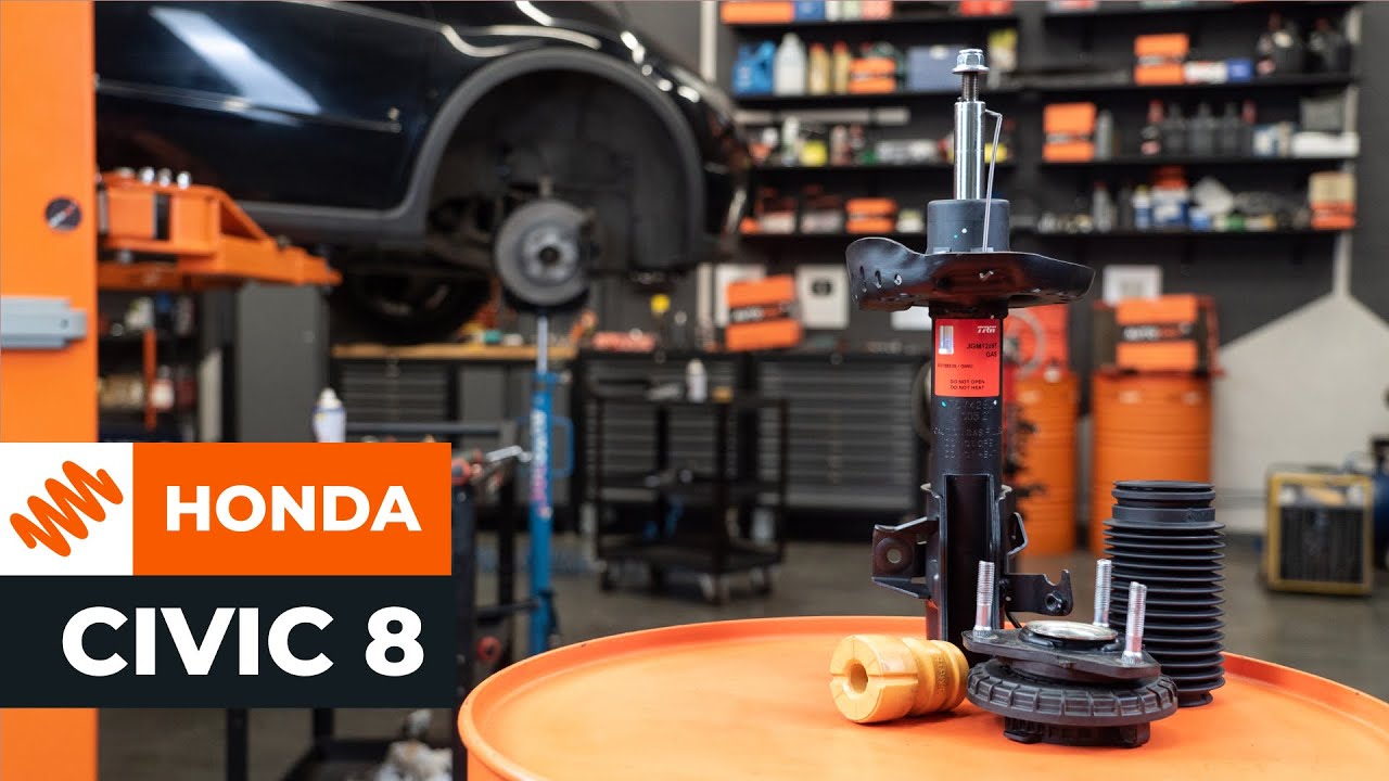 Como mudar kit de suspensão da parte dianteira em Honda Civic 8 - guia de substituição