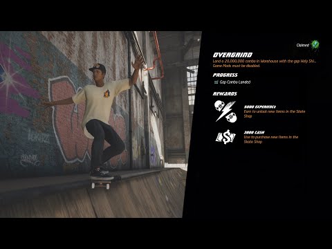 THPS 1+2: Overgrind challenge complete in the Warehouse!