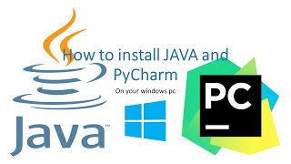 How to install JAVA and PyCharm