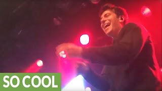 Rapper tosses mic into crowd, random guy crushes his lyrics