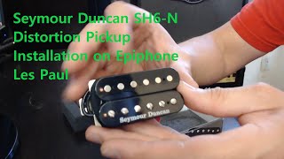 Video thumbnail for Epiphone Les Paul Pickup Upgrade SH6-N Seymour Duncan Distortion Neck Humbucker. Part 2 by The Rock n Roll Guitar Lounge