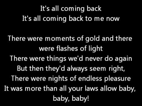 Meatloaf - It's All Coming Back To Me Now With Lyrics