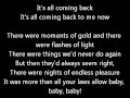 Meatloaf - It's All Coming Back To Me Now With Lyrics