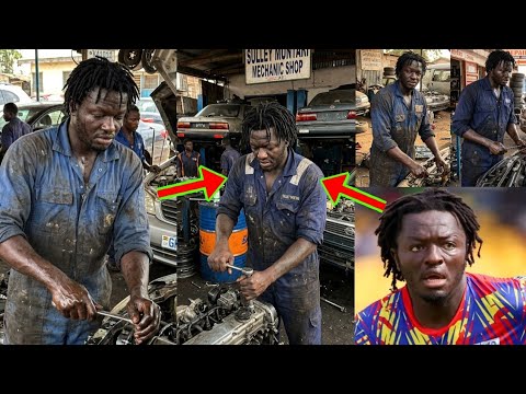 From Football To Car Mechanic; Fmr Black Stars & AC Milan Player, Sulley Muntari, Has Sh0ck Ghanaian