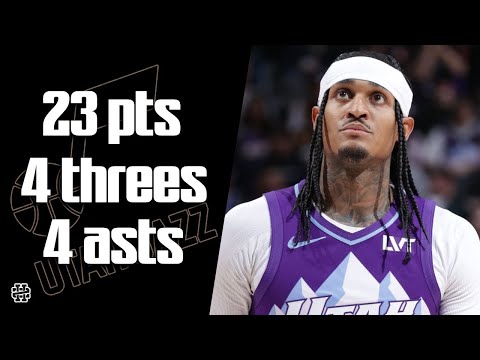 Jordan Clarkson 23 pts 4 threes 4 asts vs Suns 24/25 season