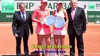 Anna Kalinskaya.(Pro work out) Finals Roland Garros 2015 (Jr)