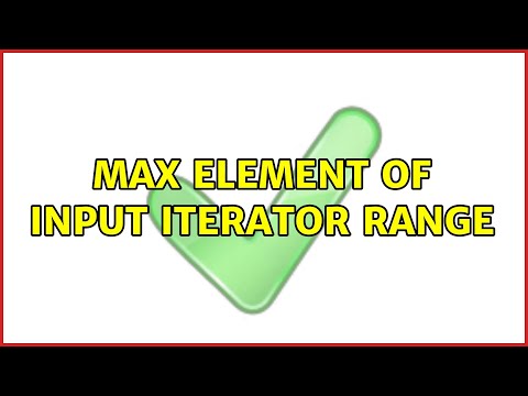 Max element of input iterator range