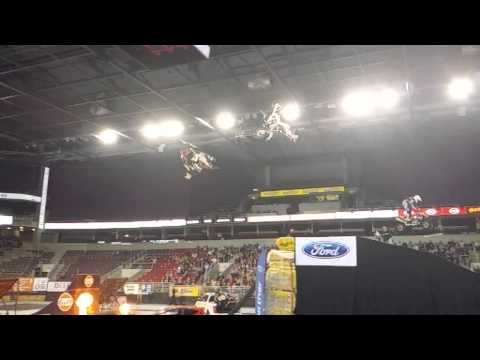 Arena Riga - FMX show. Triple Jump.