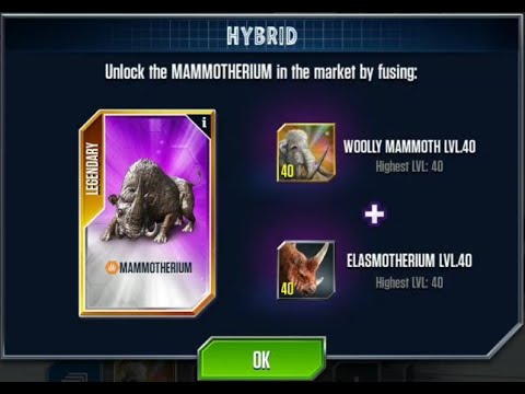 MAMMOTHERIUM ONE OF THE BEST HYBRID!! Jurassic World - The Game, R# 94