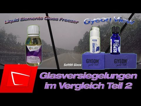 Liquid Elements Glass Freezer Gyeon View vs. Soft99 Glaco Rollon - Part 2 The Rainy Ride