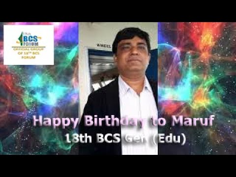 Happy birth Day to Maruf