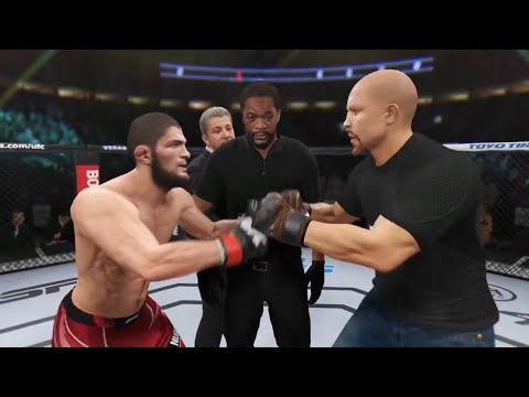 Khabib vs. Steve Austin - EA Sports UFC 4 - Champion Fight