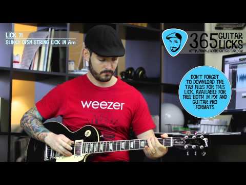 Lick 71/365 - Slinky Open String Lick in Am | 365 Guitar Licks Project