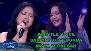 Download lagu SHABRINA LEANOR - TAK KAN TERGANTI | WHISTLE VOICE SHABRINA BUAT BUNDA MAYA TERKESAN mp3