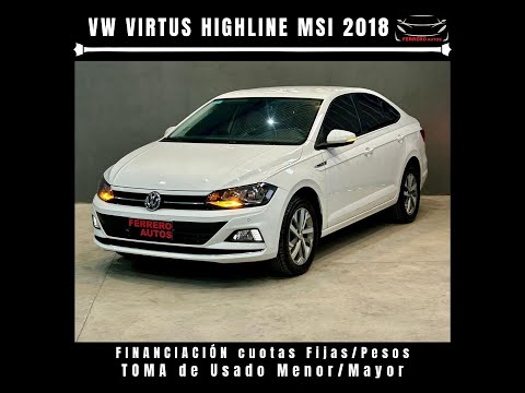 Se Vende: Volkswagen Virtus Highline Msi 2018 - FERRERO Automotores Oncativo (Provincia de Córdoba)