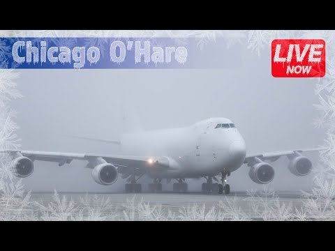 🔴 LIVE: ❄️ WINTER  PLANESPOTTING at CHICAGO O’HARE ✈️ - an AVGEEK PARADISE