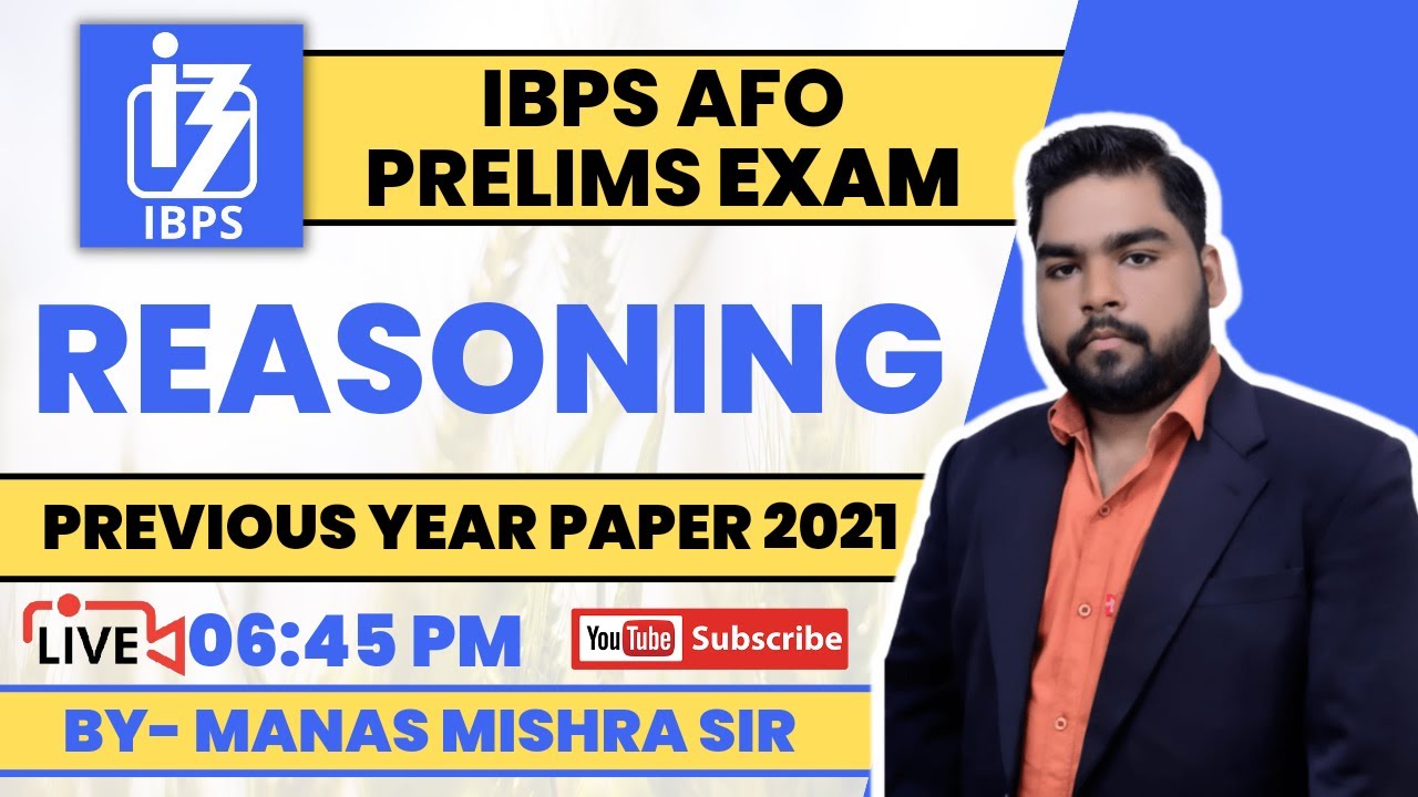 Watch video IBPS AFO Prelims Previous Year Paper 2021 - Reasoning|IBPS AFO Notification 2022|IBPS AFO Reasoning Now IBPS AFO Prelims Previous Year Paper 2021 - Reasoning|IBPS AFO Notification 2022|IBPS AFO Reasoning