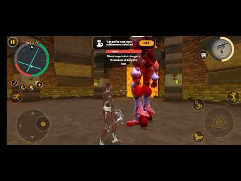 Rope Hero 3 (Muscle Hero Fight Skeleton Shield Big Boss) Rope on fire Well - Android Gameplay HD