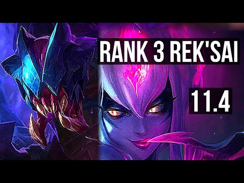 REK'SAI vs EVELYNN (JUNGLE) | Rank 3 Rek'Sai, 4/1/9, 67% winrate | EUW Challenger | v11.4