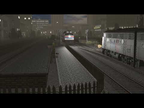 The Amtrak F40 ghost | Friday the 13th Trainz 2019 special