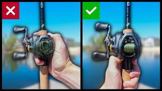 You're Doing Too Much! The SIMPLE Way To Spool A Baitcaster and Prepare It For Casting